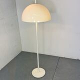Vintage Space Age Modernist White Mushroom Shape Floor Lamp from Dijkstra Lampen, 1970s