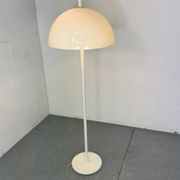 Lampadaire vintage moderniste en forme de champignon blanc de l'ère spatiale de Dijkstra Lampen, années 1970