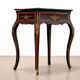 Antique lacquered oak work table, France, 20th century