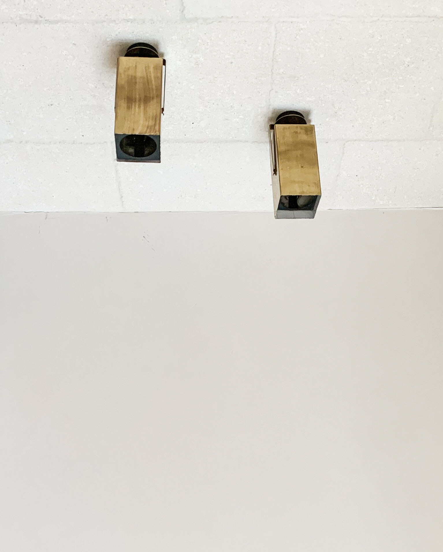 Pair of brass sconces by Pierre Disderot, 1960