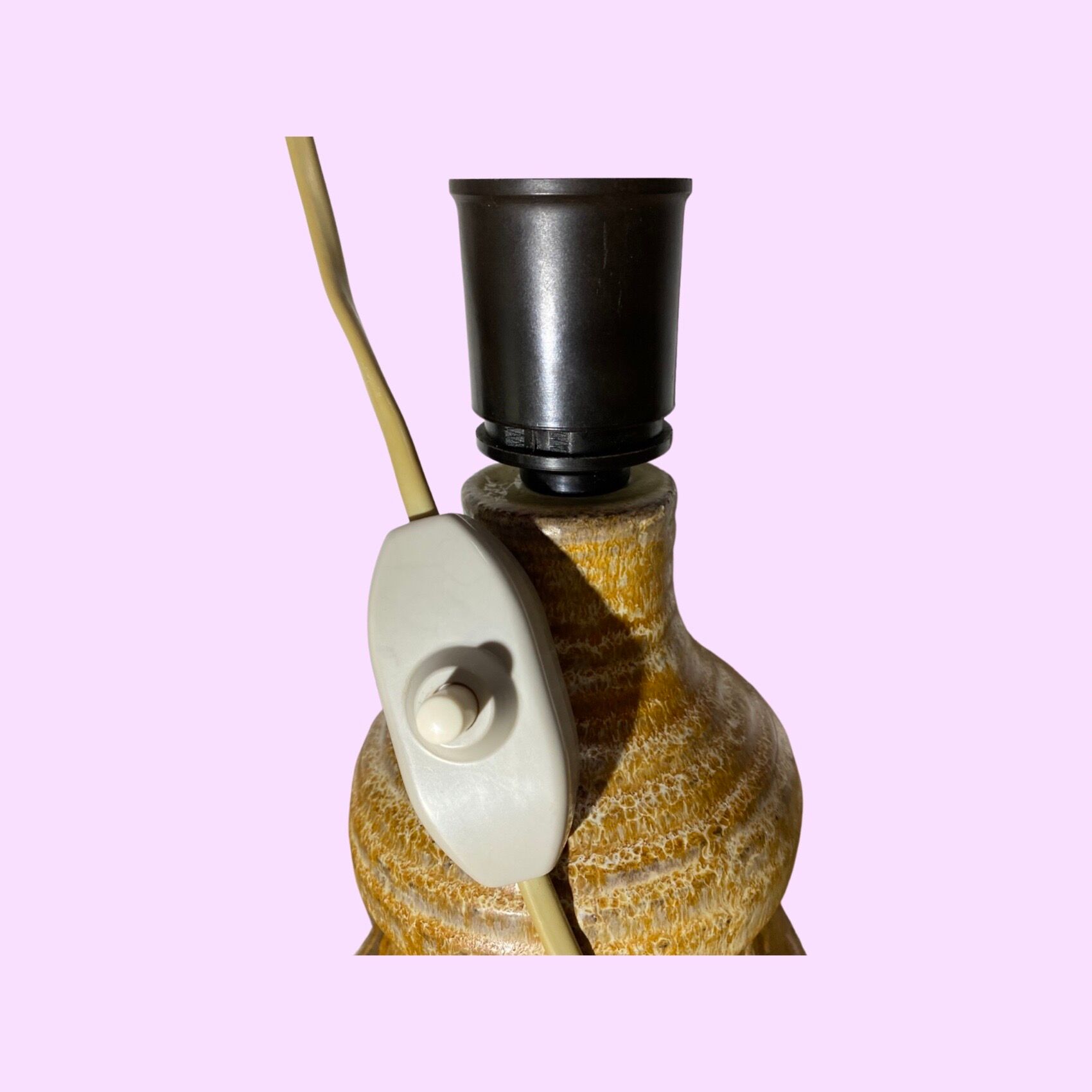 Retro BJ Keramik Denmark Table Lamp - Handmade by Bente Jessen Art Studio Pottery | Scandinavian