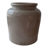 Old glazed sandstone pot