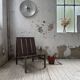 Modernist oak armchair