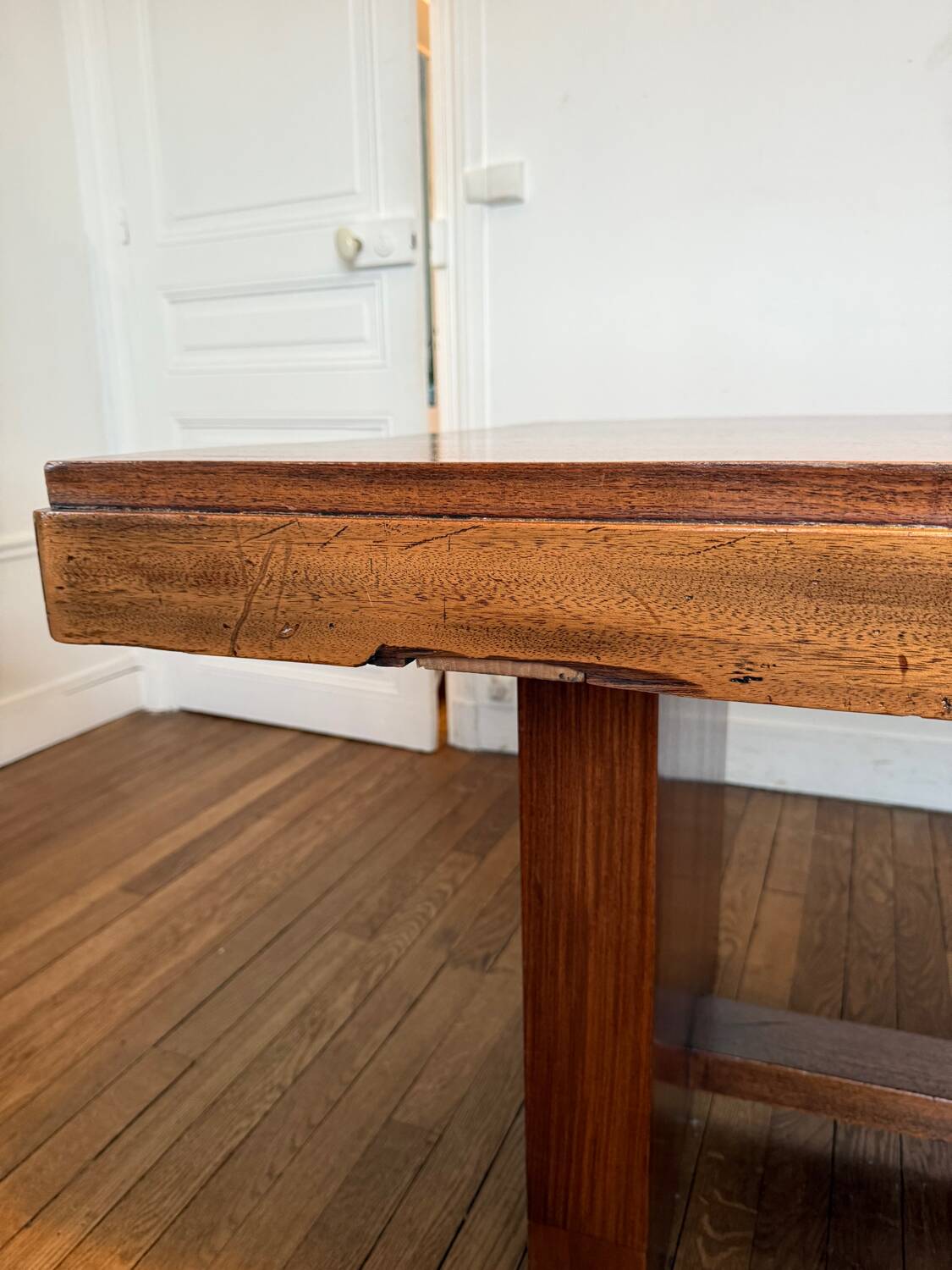 Art Deco solid wood dining table