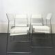 Set of 4 metal chairs, 1970s