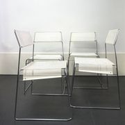 Set of 4 metal chairs, 1970s