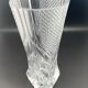 Large worked transparent glass vase