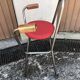 Metal bar chair and industrial Skaï 70s