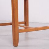 Danish beech wood sidetable / stool, 1960s