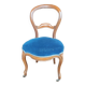 Old Louis Philippe chair/royal blue velvet