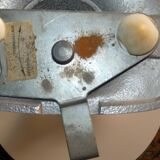 Side table tulip foot metal top melaminated 1960