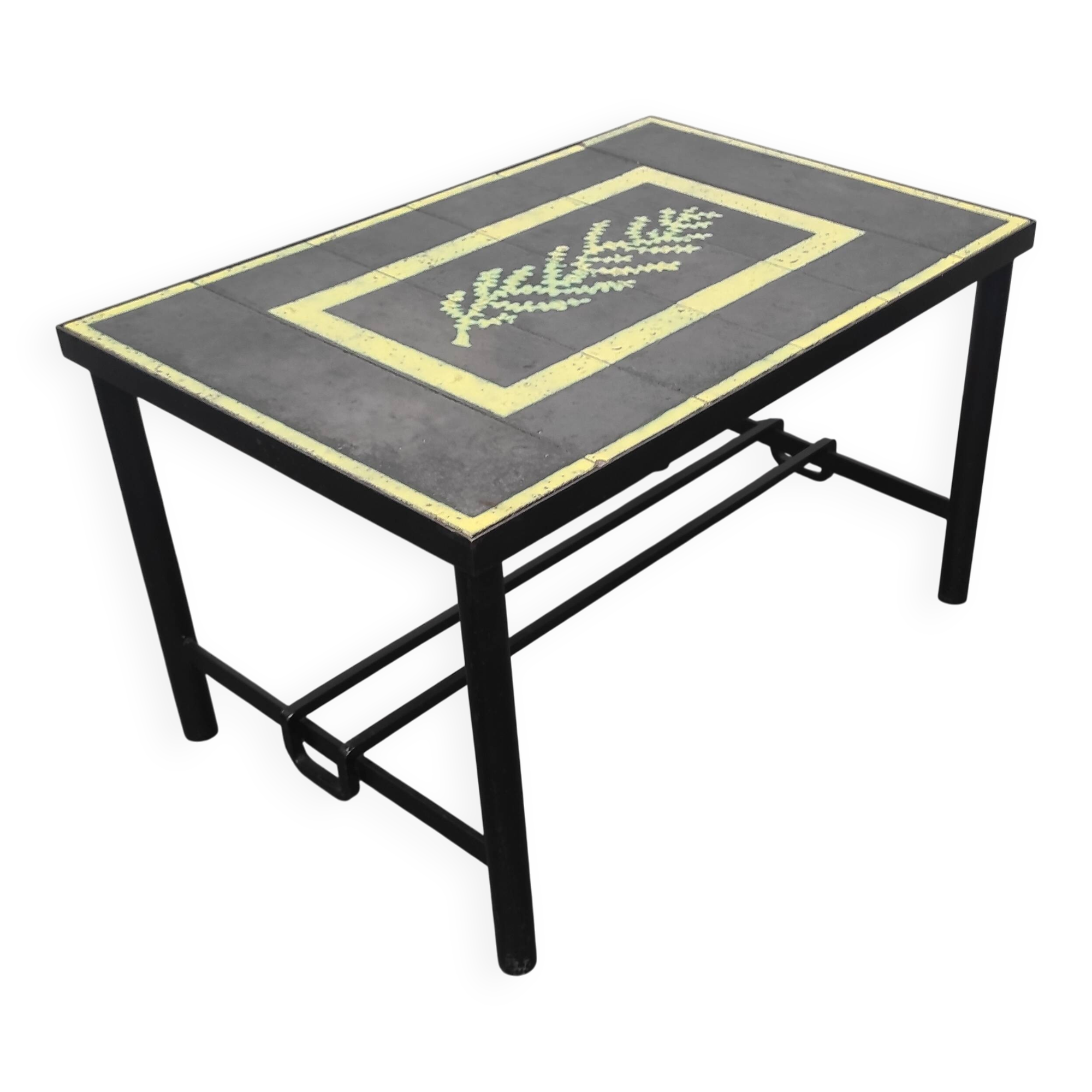 Adnet 1950s Coffee Table