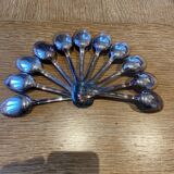 12 silver-plated dessert spoons