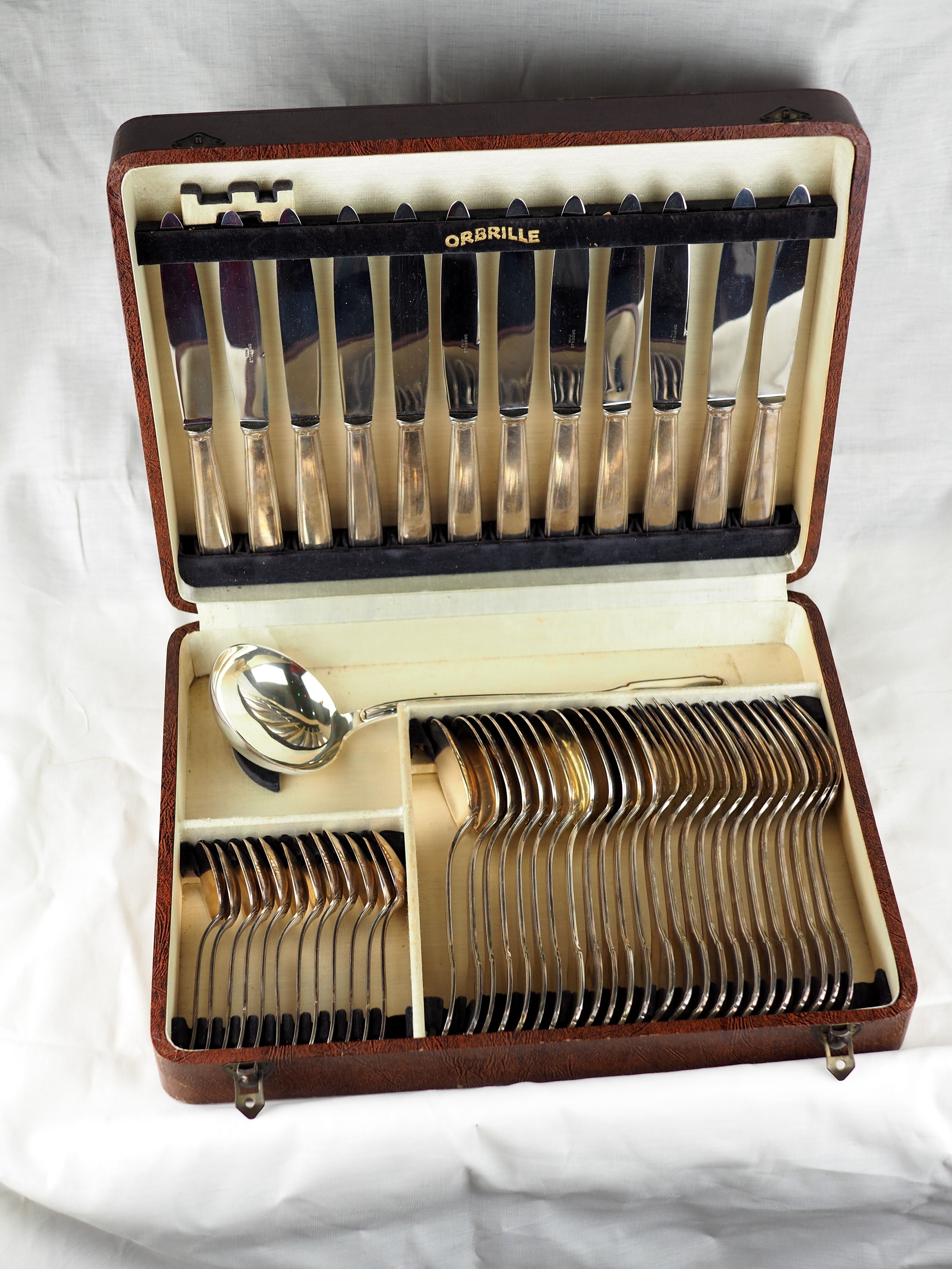 Menagère metal silver Orbrille 49 pieces - Joseph Buisson - XXth