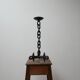 Brutalist style mid-century chain candlestick