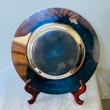 Petrossian silver-plated metal dish, hallmarked, France