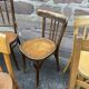 Set of 20 chairs bistro coffee wood curved vintage