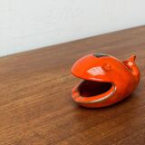 Whale Figurine Ashtray in Ceramic by Ceramica D'Arte, Salerno, Italy, 1970s
