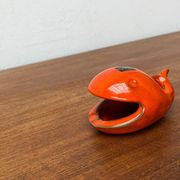 Whale Figurine Ashtray in Ceramic by Ceramica D'Arte, Salerno, Italy, 1970s