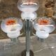 Lampadaire design 4 tulipes