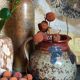 Traditional pottery sandstone pyrite Art-popular XIXth