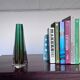 Sculptural Murano green sommerso Glass, triangular shape , 1970's Italian design