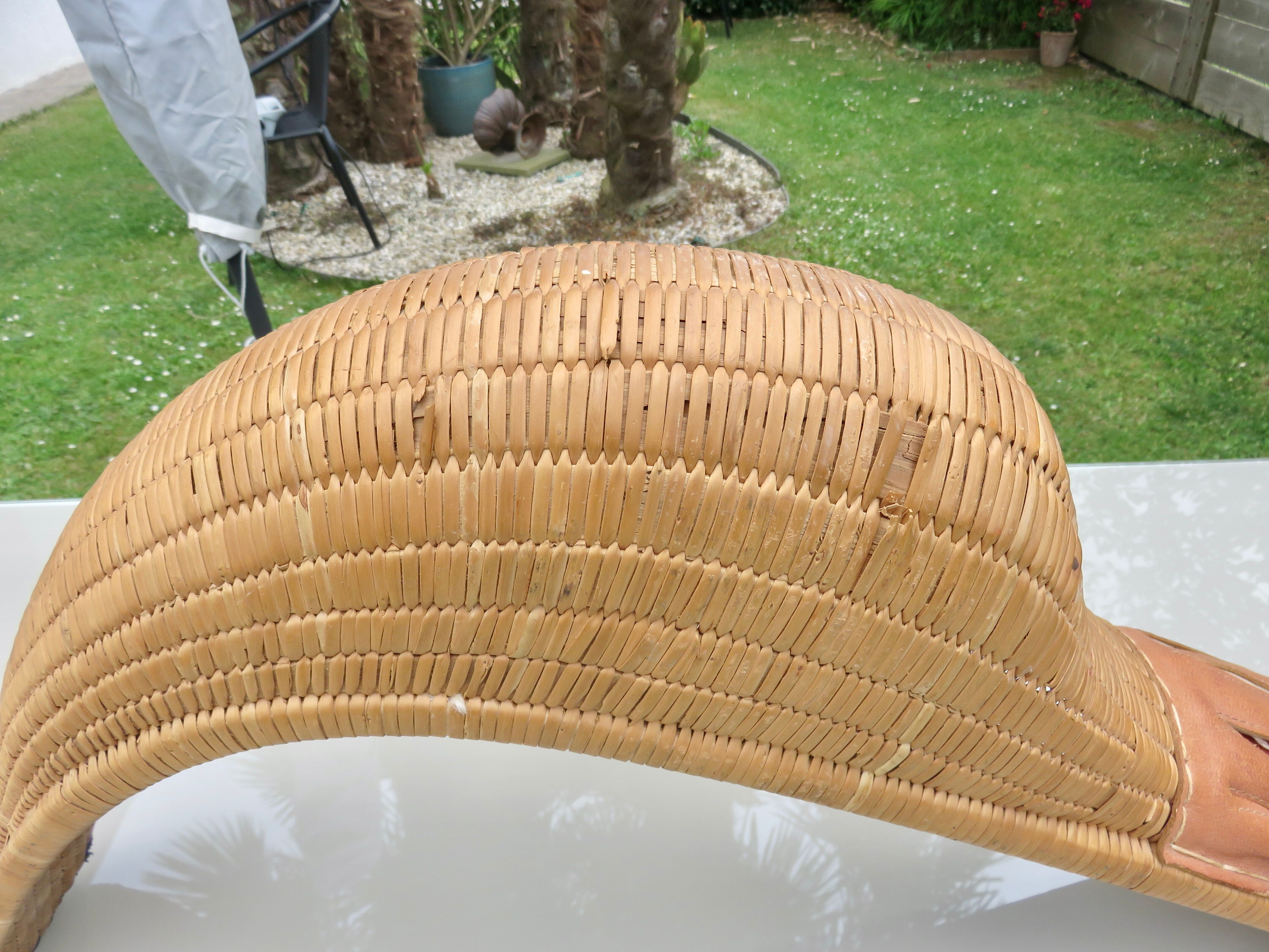 Old chistera, large glove, 65cm, Basque Country