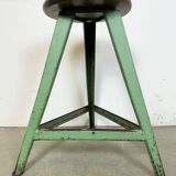 Tabouret d'Atelier Industriel Vert, 1960s