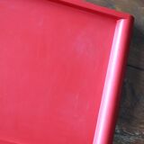 Folding tray Guzzini red – design Luigi Massoni – Italy, 1970s