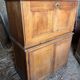 Secretary in walnut, late 19th century to early 20th century.