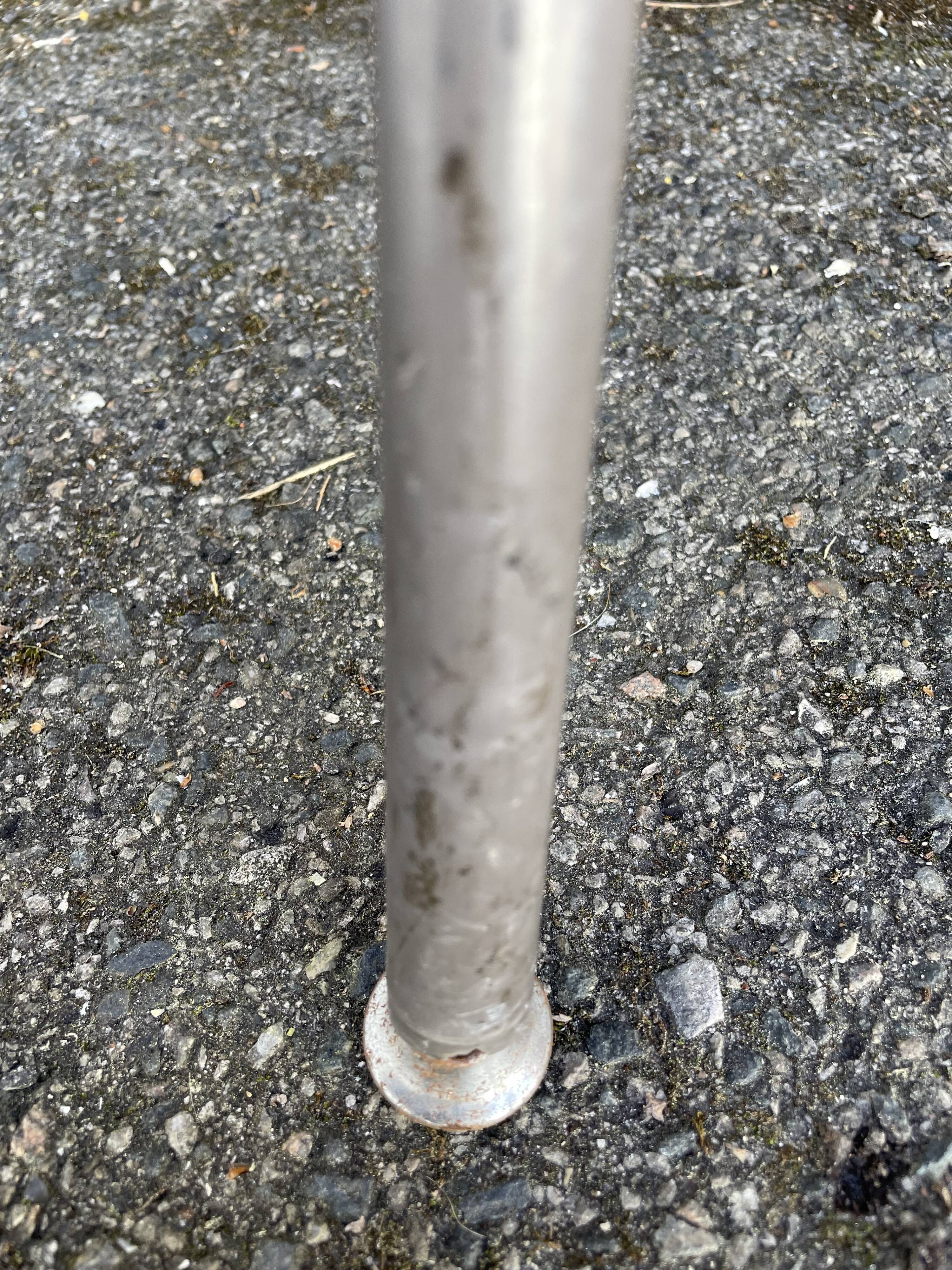 Set of 4 orange DSC 106 chairs Giancarlo Piretti for Castelli