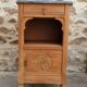 Console / side table / Art Deco bedside table renovated in solid walnut