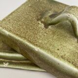 Glazed ceramic butter dish