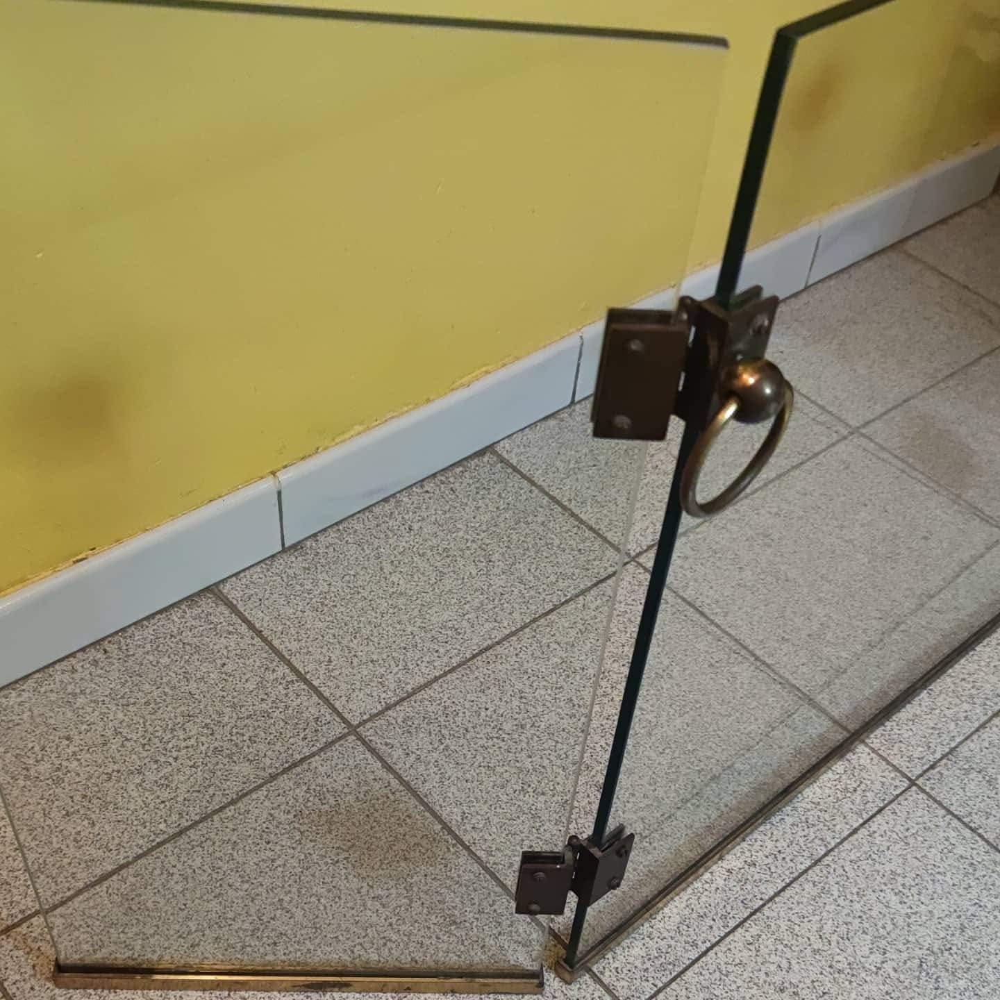 Fire or sparks glass and golden brass