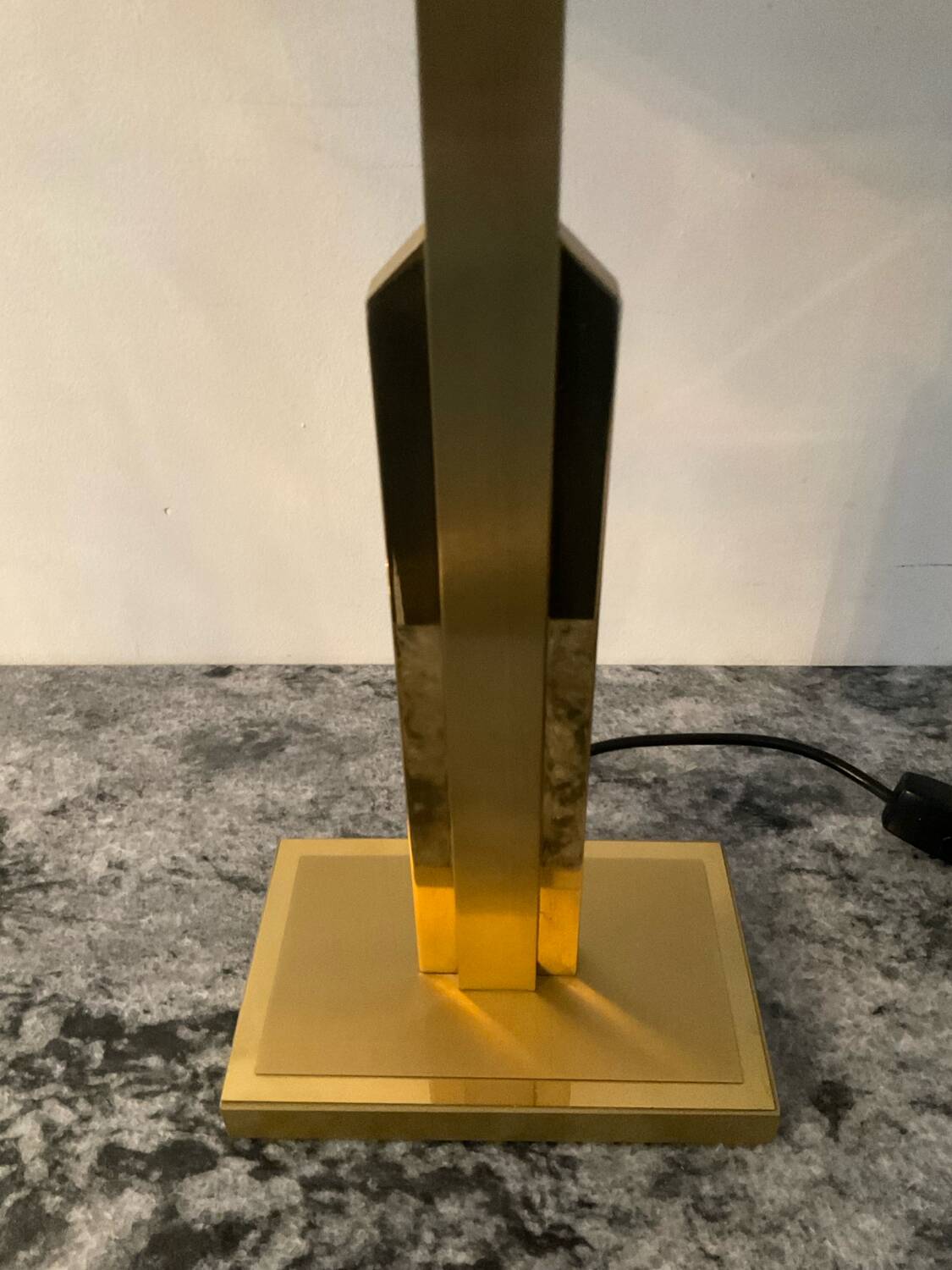 Lampe Deknudt en laiton style Hollywood Regency des années 70