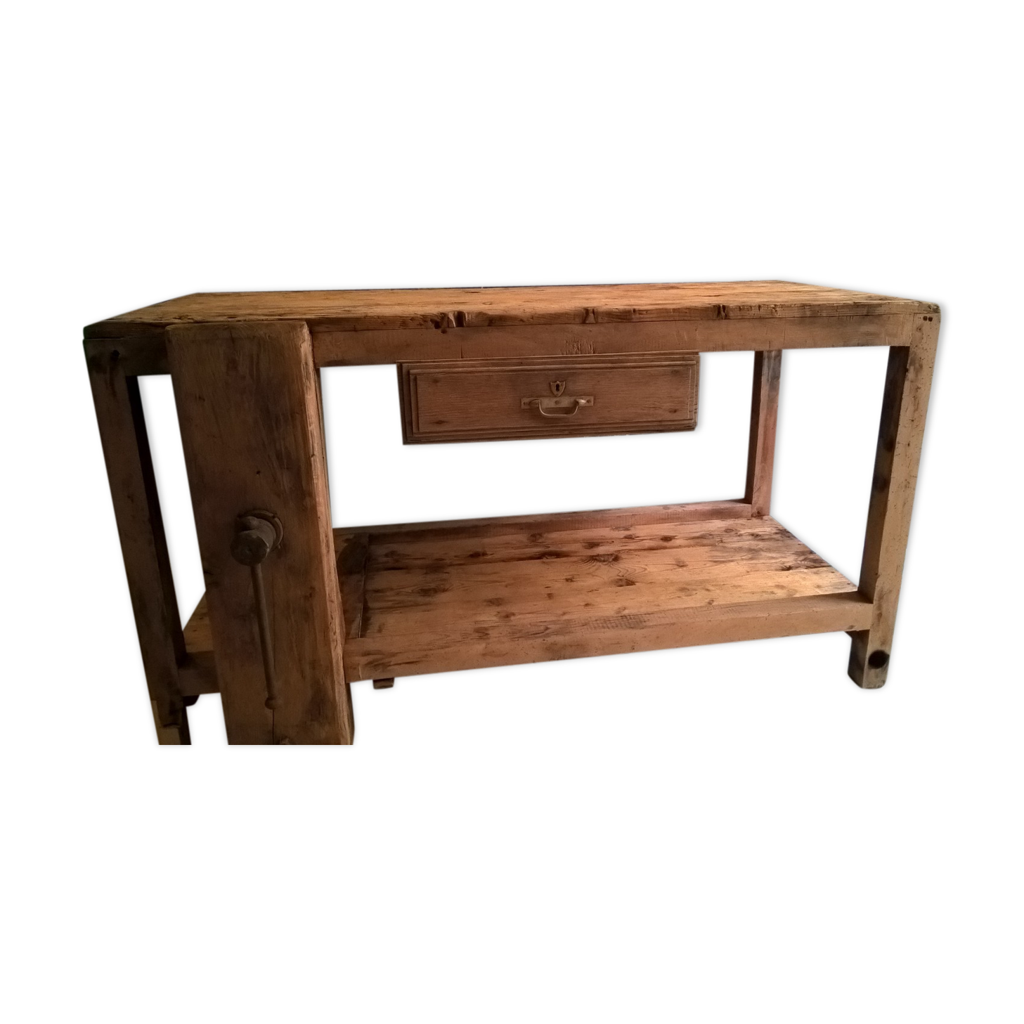 Pickled Carpenter Workbench