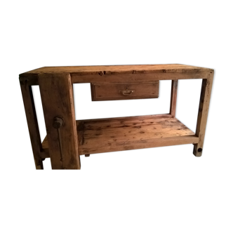 Pickled Carpenter Workbench