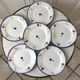 Set of 6 dessert plates Digoin Sarreguemines, years 30-40