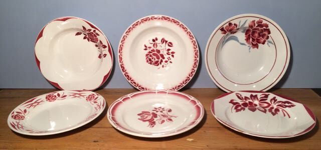 Assortment of six plates