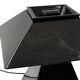 Space age black ceramic table lamp, Italy 1970s