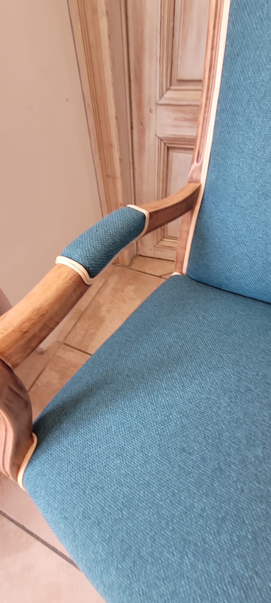 Turquoise Voltaire Armchair