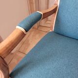 Turquoise Voltaire Armchair