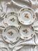 4 polychrome ironstone dessert plates with flowers, KG Lunéville