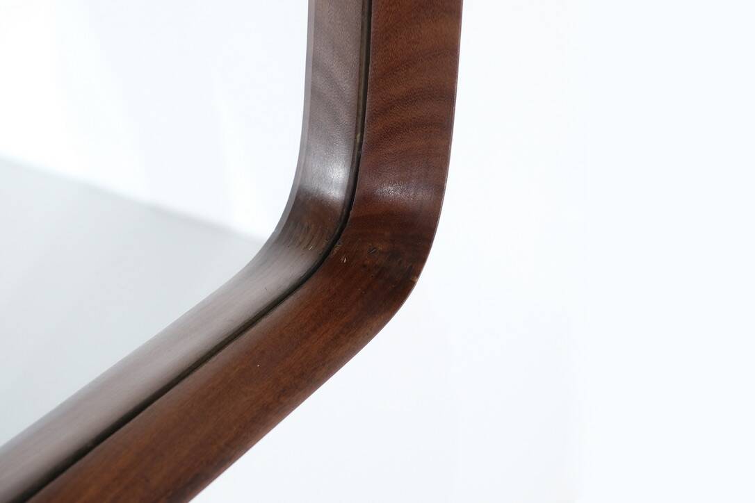 Vintage rectangular wooden mirror, Italy, 1960s.