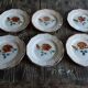 Set of 6 old dessert plates Digoin sarreguemines
