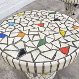 Pair of 1960s mosaic stools