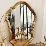 Old baroque gold mirror - 33x47cm