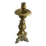 Bronze candlestick lamp base
