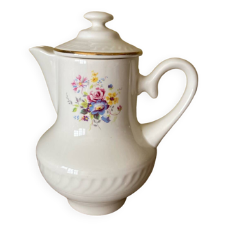 Gien coffee maker, coffee jug, flower model