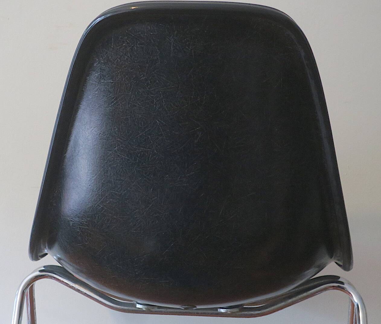 Fiberglass and hopsack chair by Charles and Ray Eames for Hermann Miller, 1970s